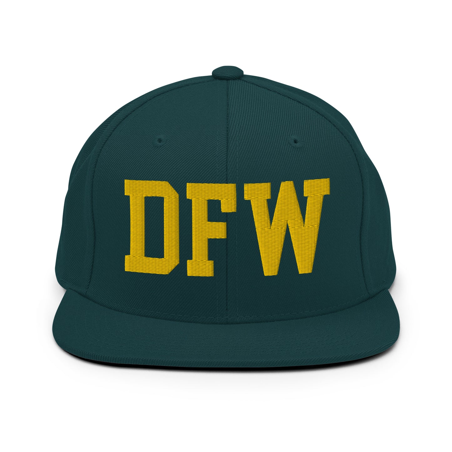 College-Style Classic Snapback Hat • Gold • DFW Dallas • YHM Designs - Image 14