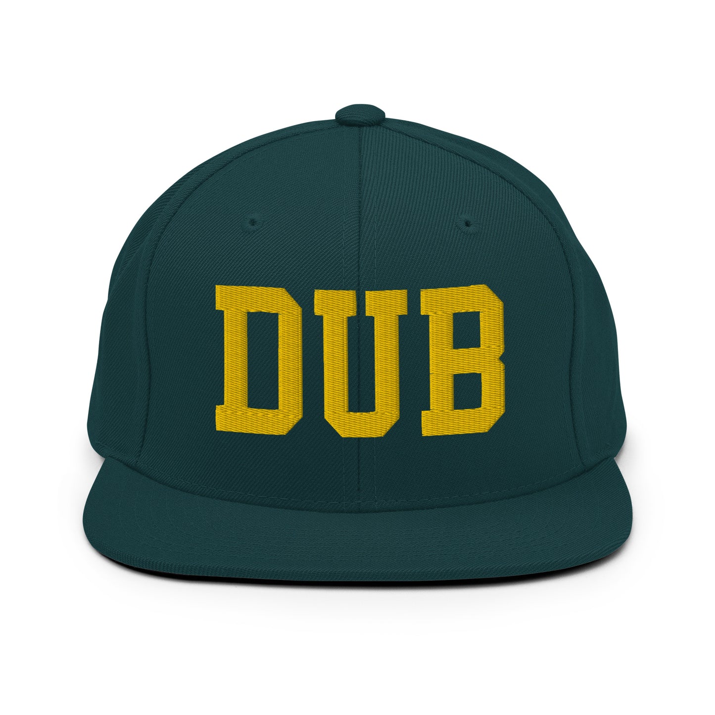 College-Style Classic Snapback Hat • Gold • DUB Dublin Souvenir • YHM Designs - Image 14