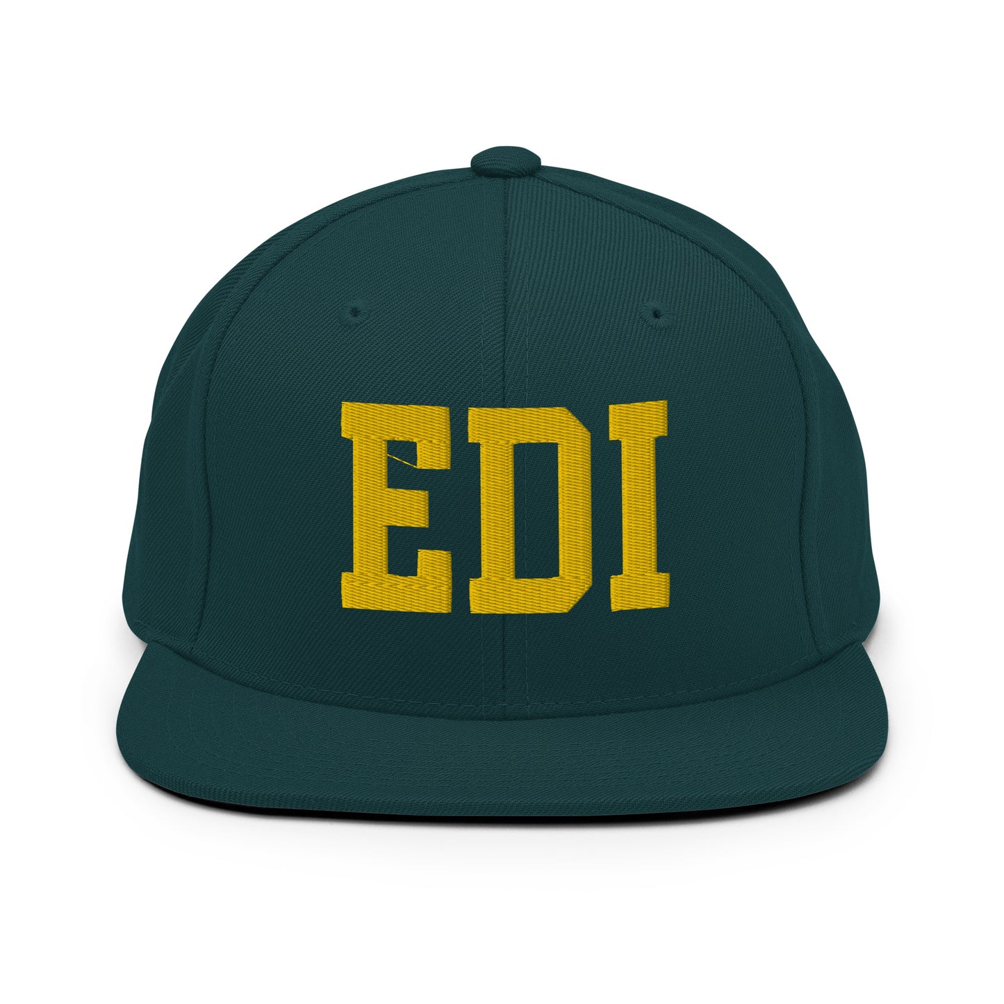 College-Style Classic Snapback Hat • Gold • EDI Edinburgh • YHM Designs - Image 14