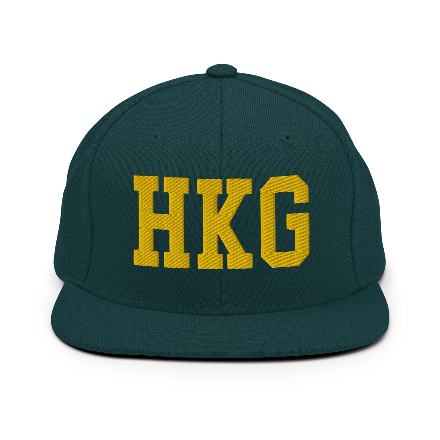 College-Style Classic Snapback Hat • Gold • HKG Hong Kong • YHM Designs - Image 14