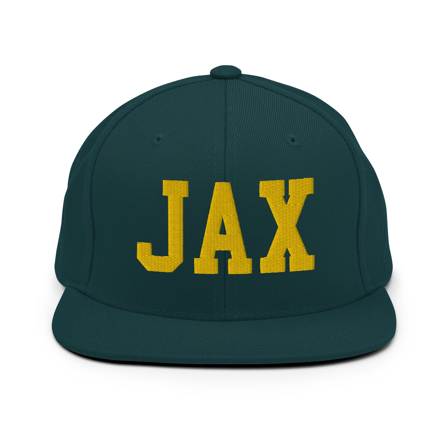 College-Style Classic Snapback Hat • Gold • JAX Jacksonville • YHM Designs - Image 14