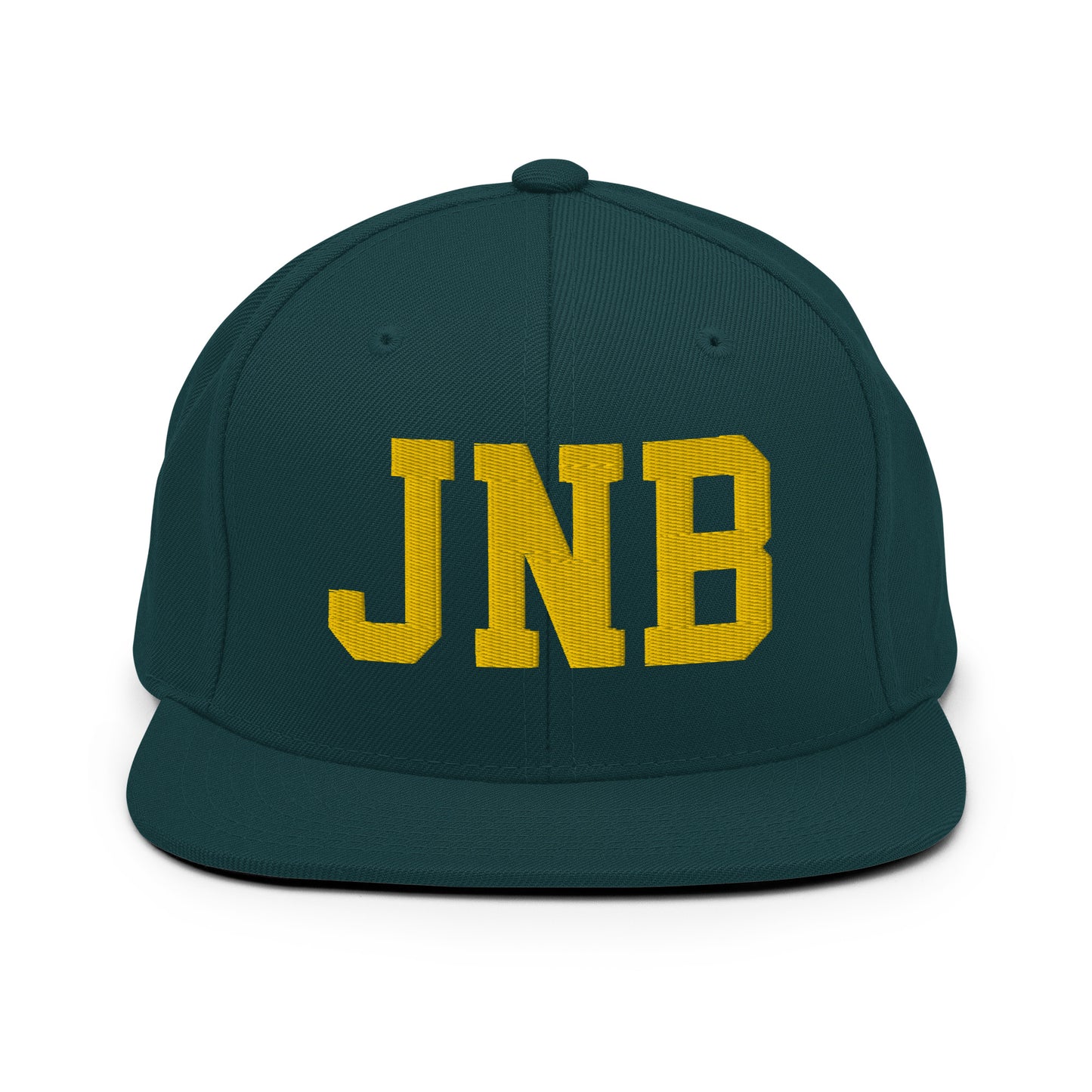 College-Style Classic Snapback Hat • Gold • JNB Johannesburg • YHM Designs - Image 14