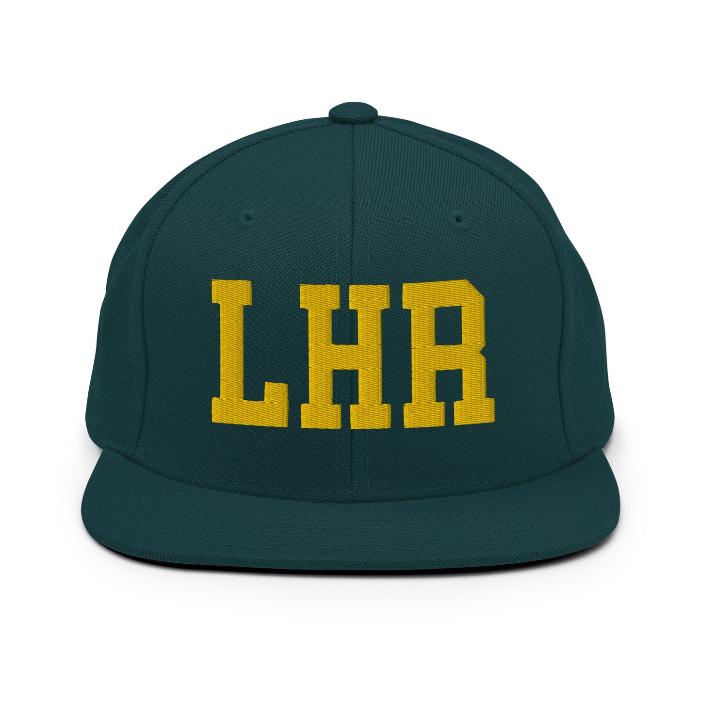 College-Style Classic Snapback Hat • Gold • LHR London • YHM Designs - Image 14