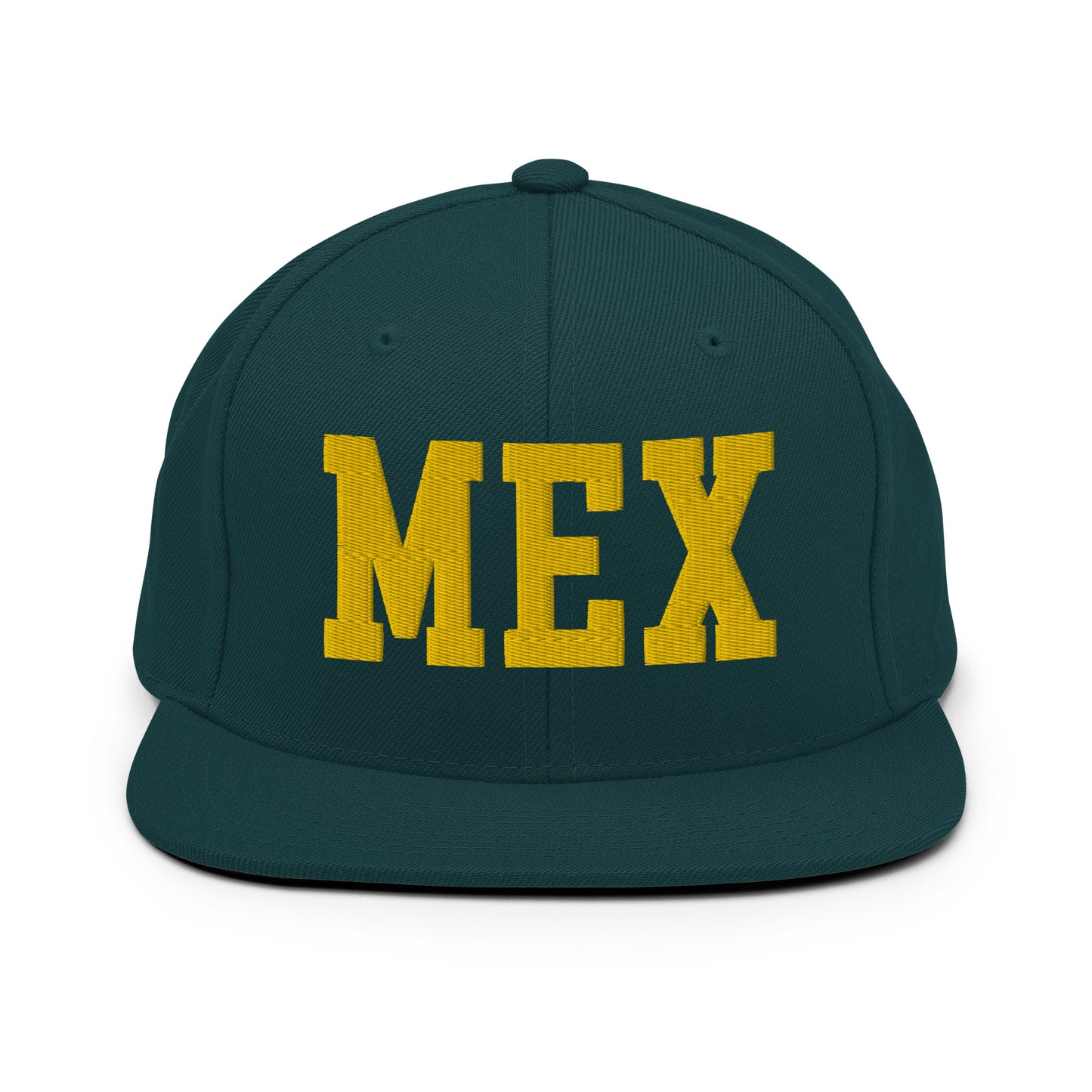 College-Style Classic Snapback Hat • Gold • MEX Mexico City • YHM Designs - Image 14