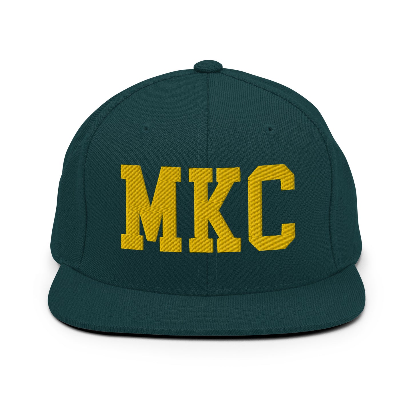 College-Style Classic Snapback Hat • Gold • MKC Kansas City • YHM Designs - Image 14