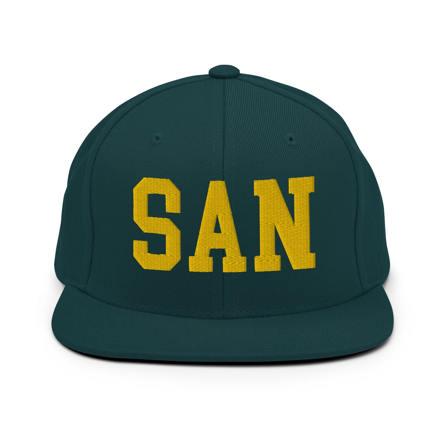 College-Style Classic Snapback Hat • Gold • SAN San Diego • YHM Designs - Image 14