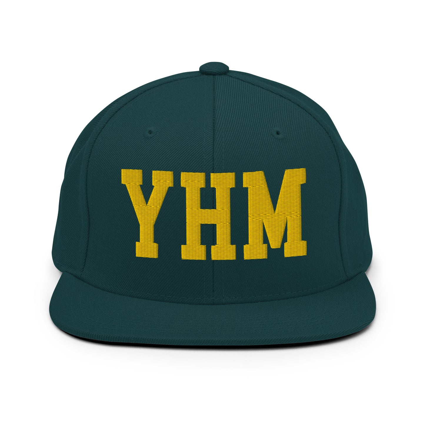 College-Style Classic Snapback Hat • Gold • YHM Hamilton • YHM Designs - Image 14