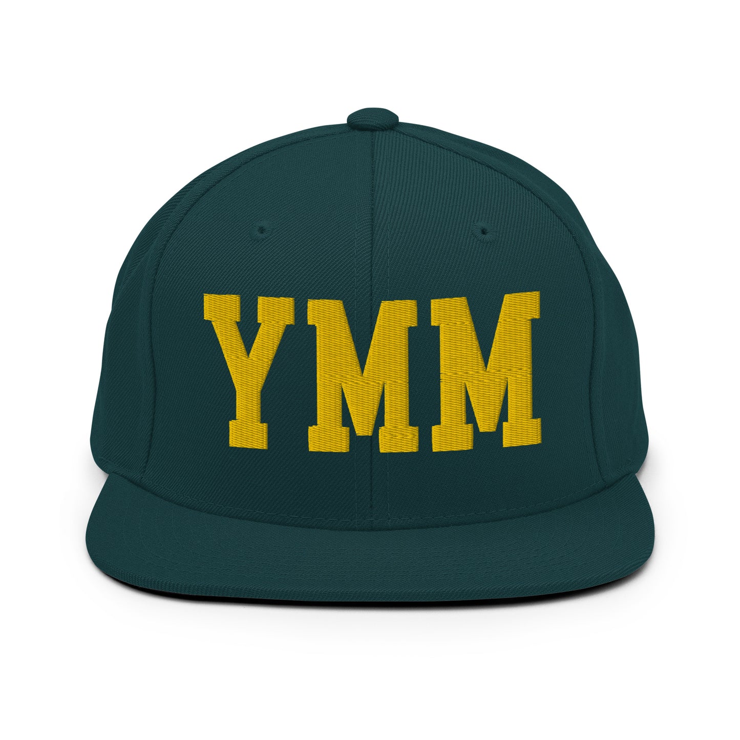 College-Style Classic Snapback Hat • Gold • YMM Fort McMurray Souvenir • YHM Designs - Image 14