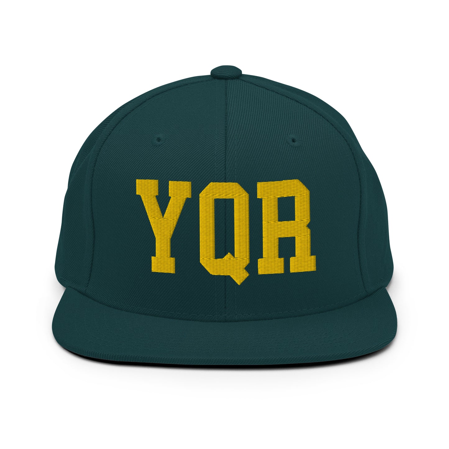 College-Style Classic Snapback Hat • Gold • YQR Regina • YHM Designs - Image 14