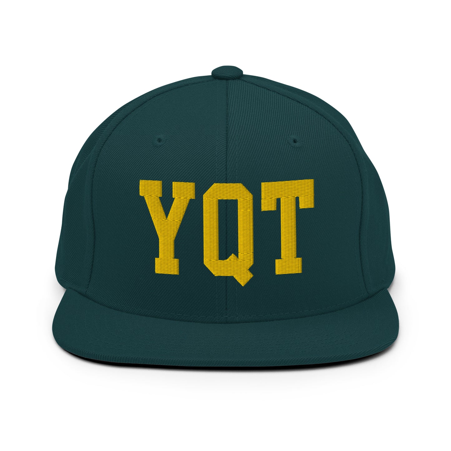 College-Style Classic Snapback Hat • Gold • YQT Thunder Bay • YHM Designs - Image 14