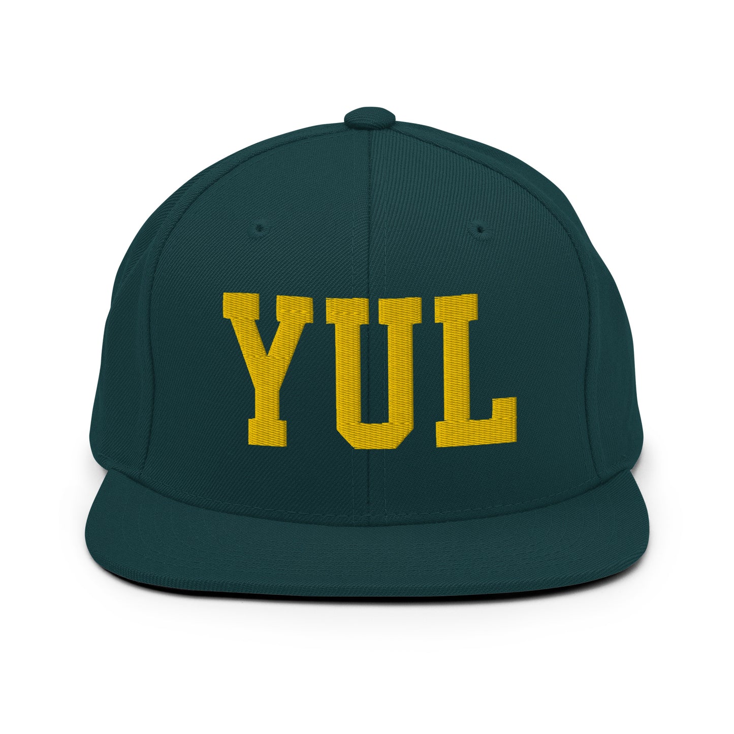 College-Style Classic Snapback Hat • Gold • YUL Montreal • YHM Designs - Image 14