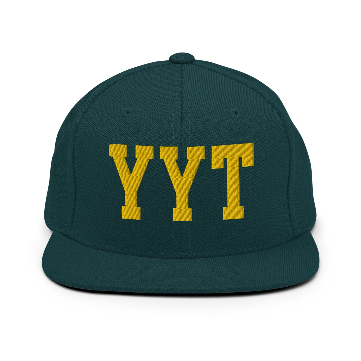 College-Style Classic Snapback Hat • Gold • YYT St. John's • YHM Designs - Image 14