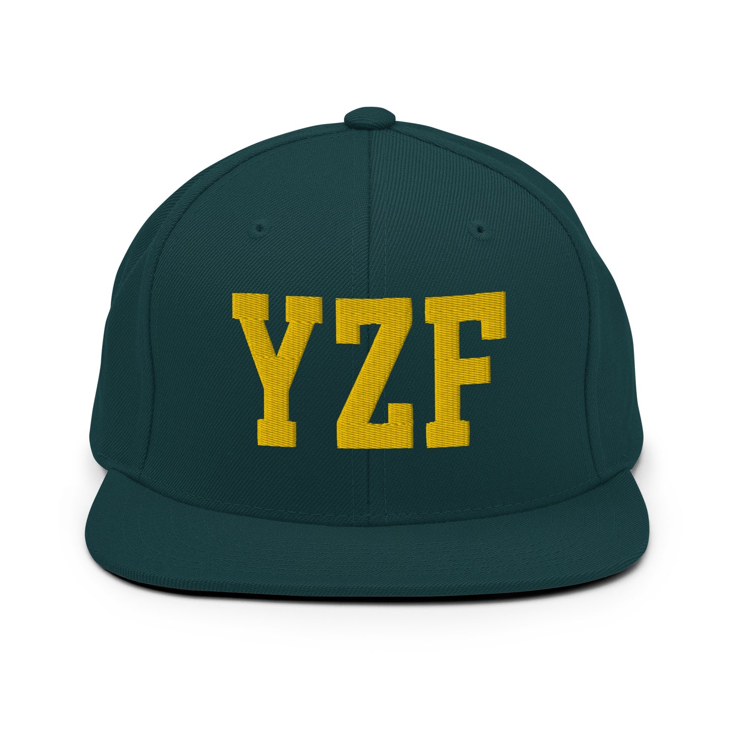 College-Style Classic Snapback Hat • Gold • YZF Yellowknife Souvenir • YHM Designs - Image 14