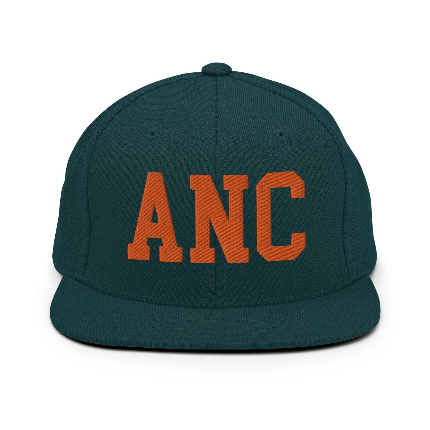 College-Style Classic Snapback Hat • Orange • ANC Anchorage • YHM Designs - Image 23