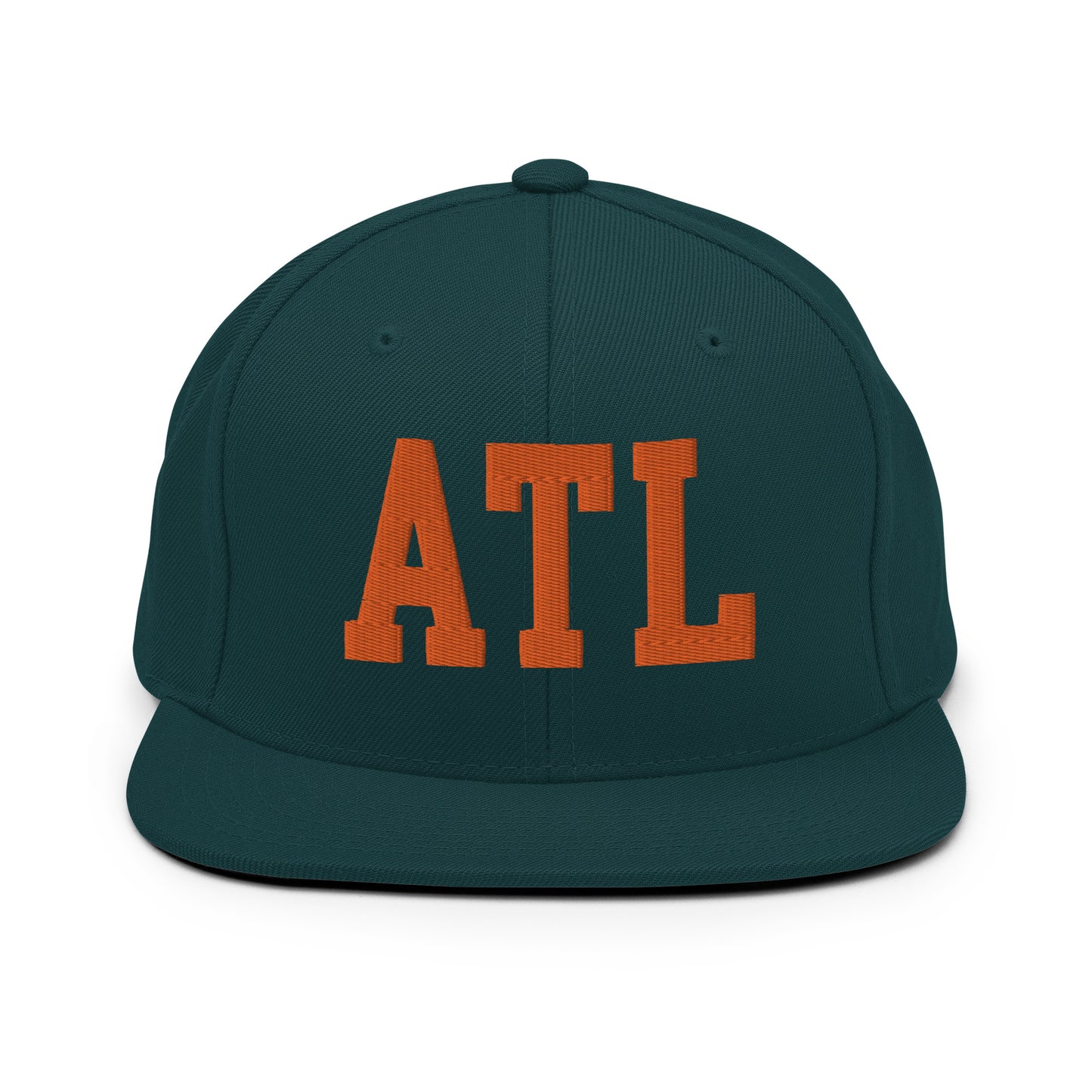 College-Style Classic Snapback Hat • Orange • ATL Atlanta • YHM Designs - Image 23