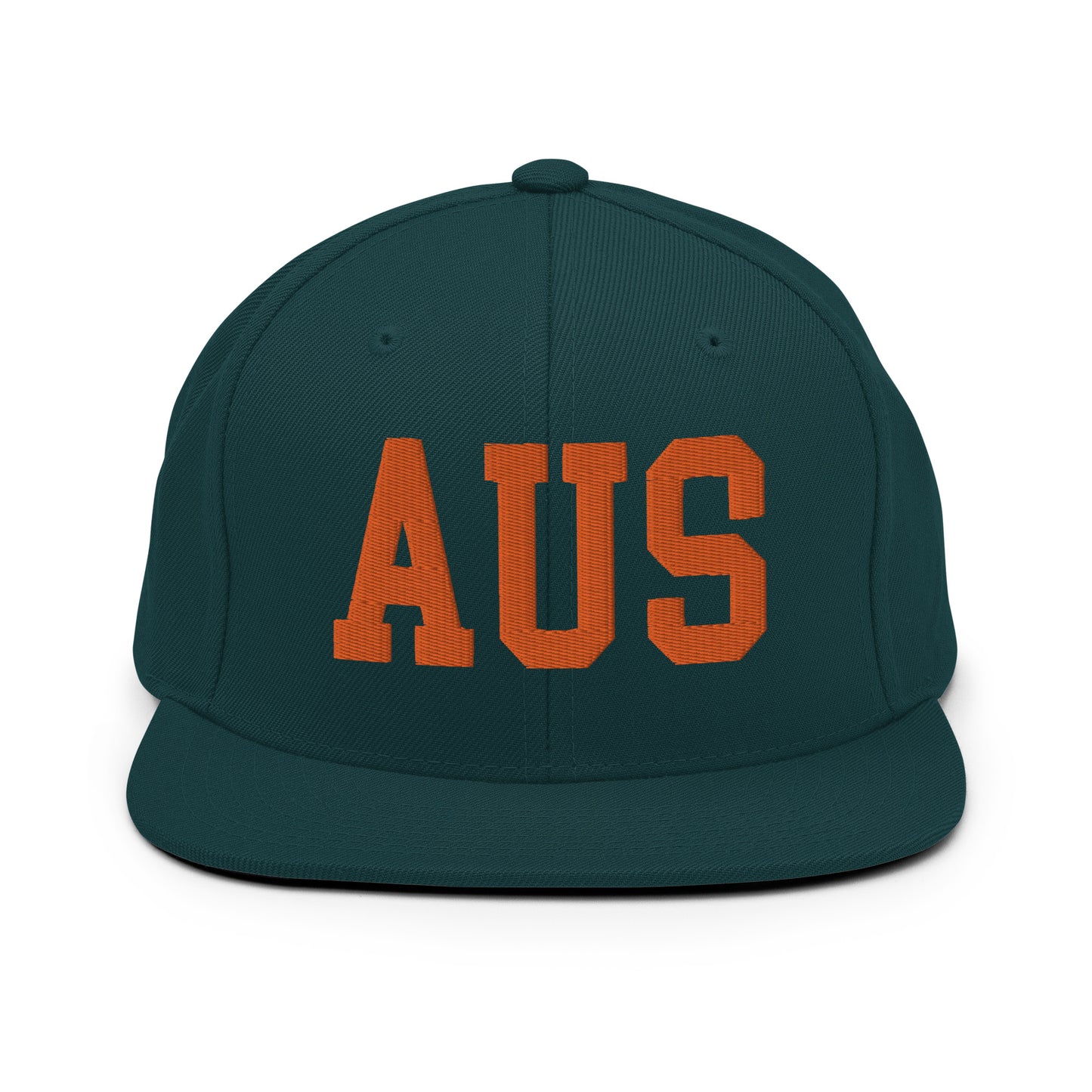 College-Style Classic Snapback Hat • Orange • AUS Austin • YHM Designs - Image 23