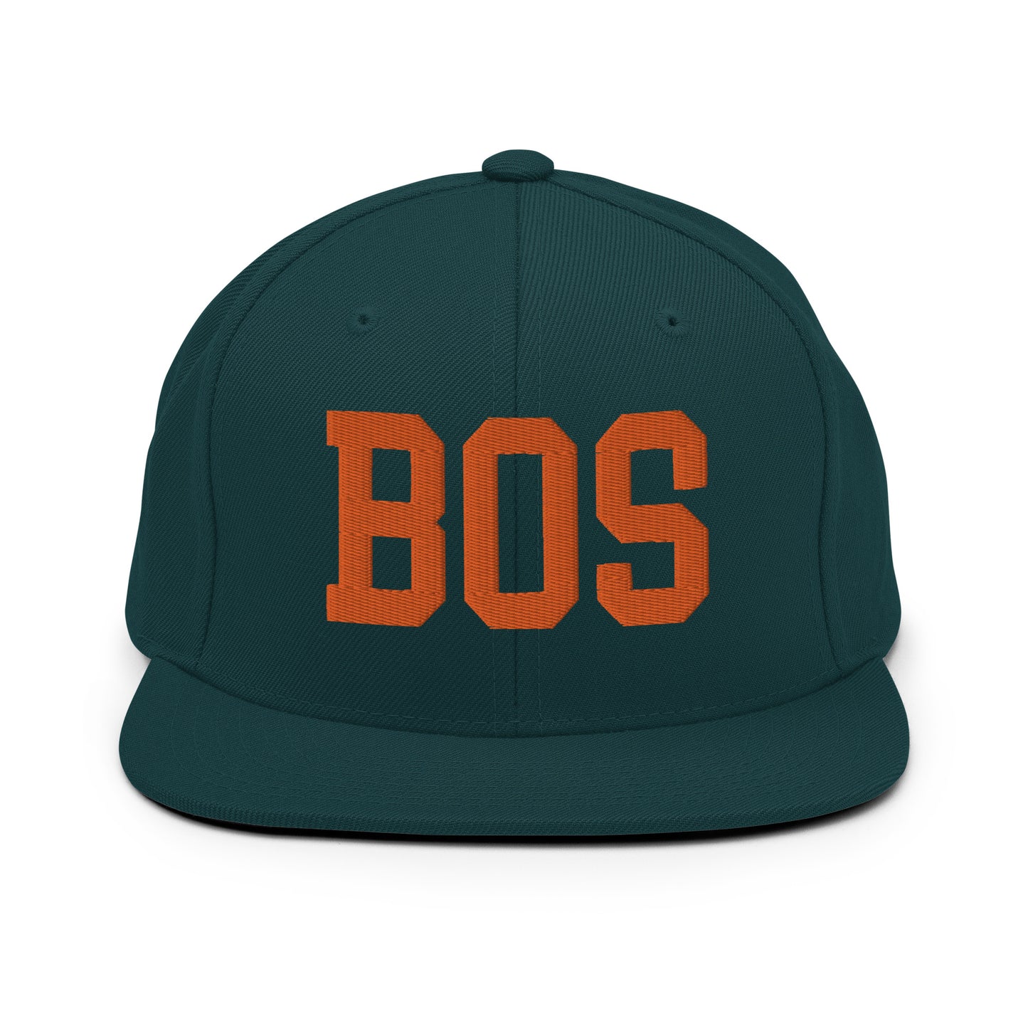 College-Style Classic Snapback Hat • Orange • BOS Boston • YHM Designs - Image 23