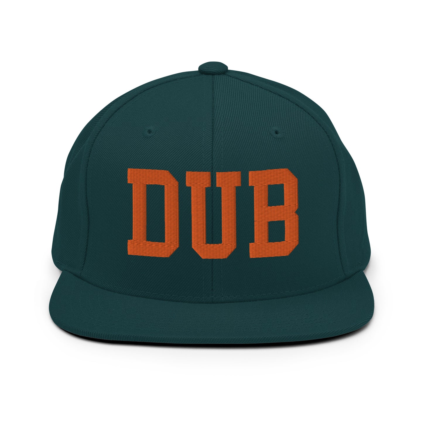 College-Style Classic Snapback Hat • Orange • DUB Dublin • YHM Designs - Image 23