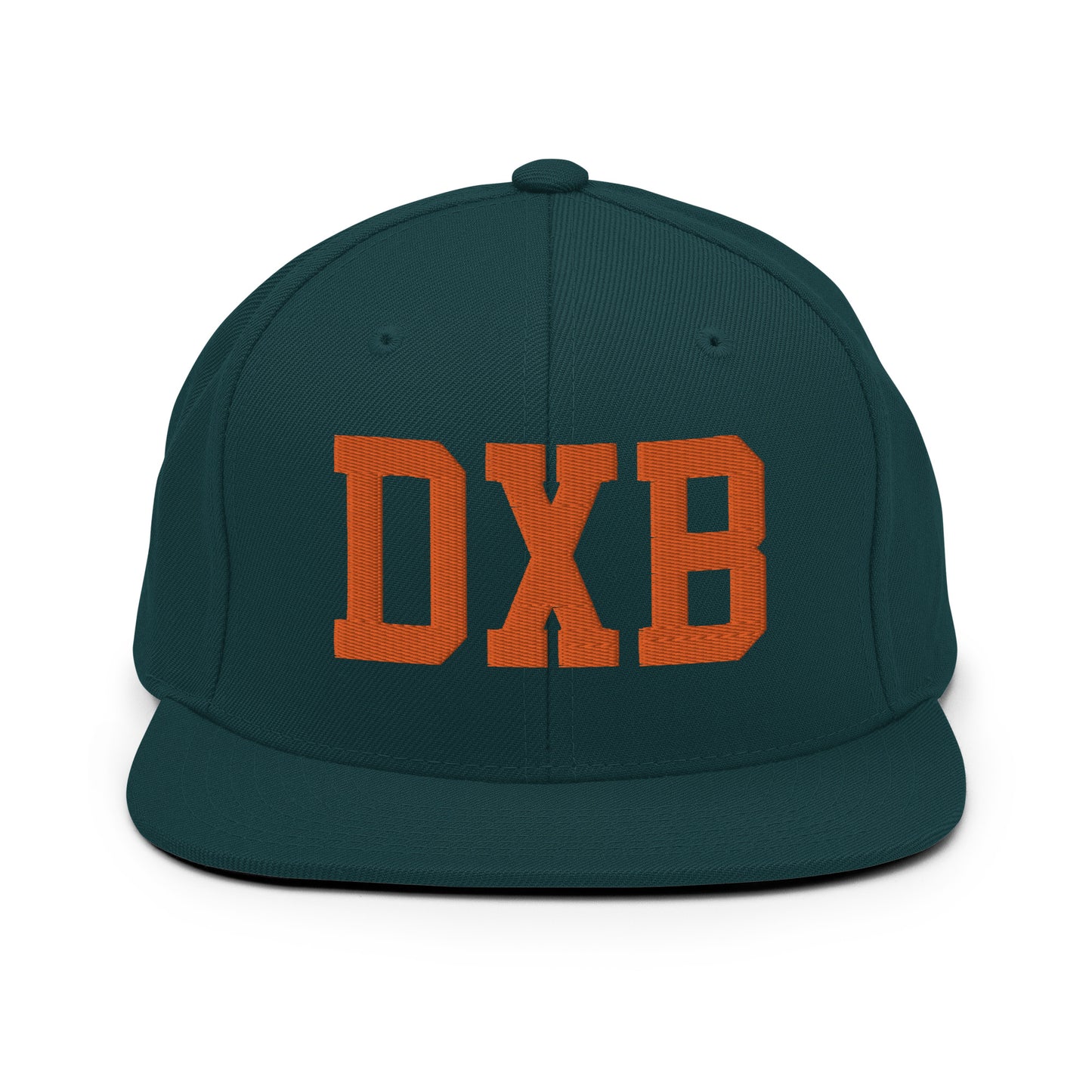 College-Style Classic Snapback Hat • Orange • DXB Dubai • YHM Designs - Image 23