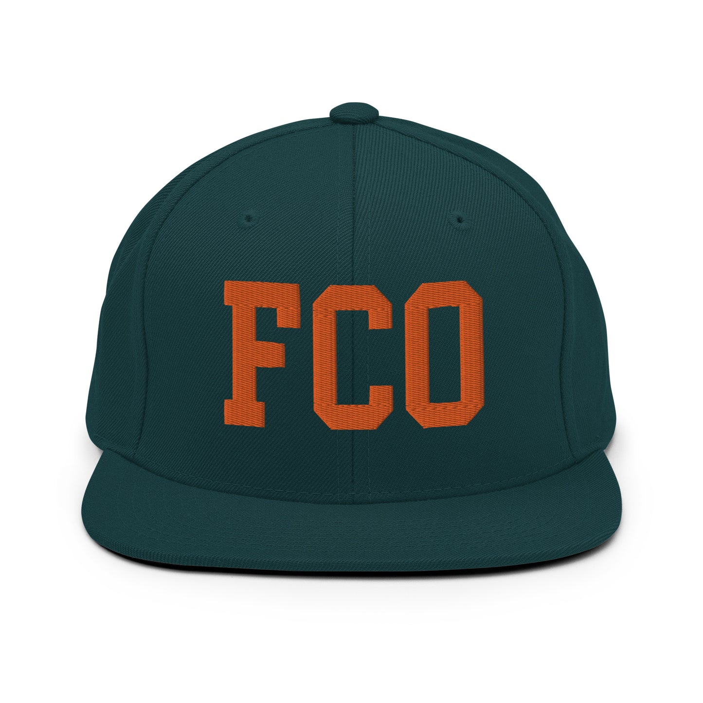 College-Style Classic Snapback Hat • Orange • FCO Rome • YHM Designs - Image 23