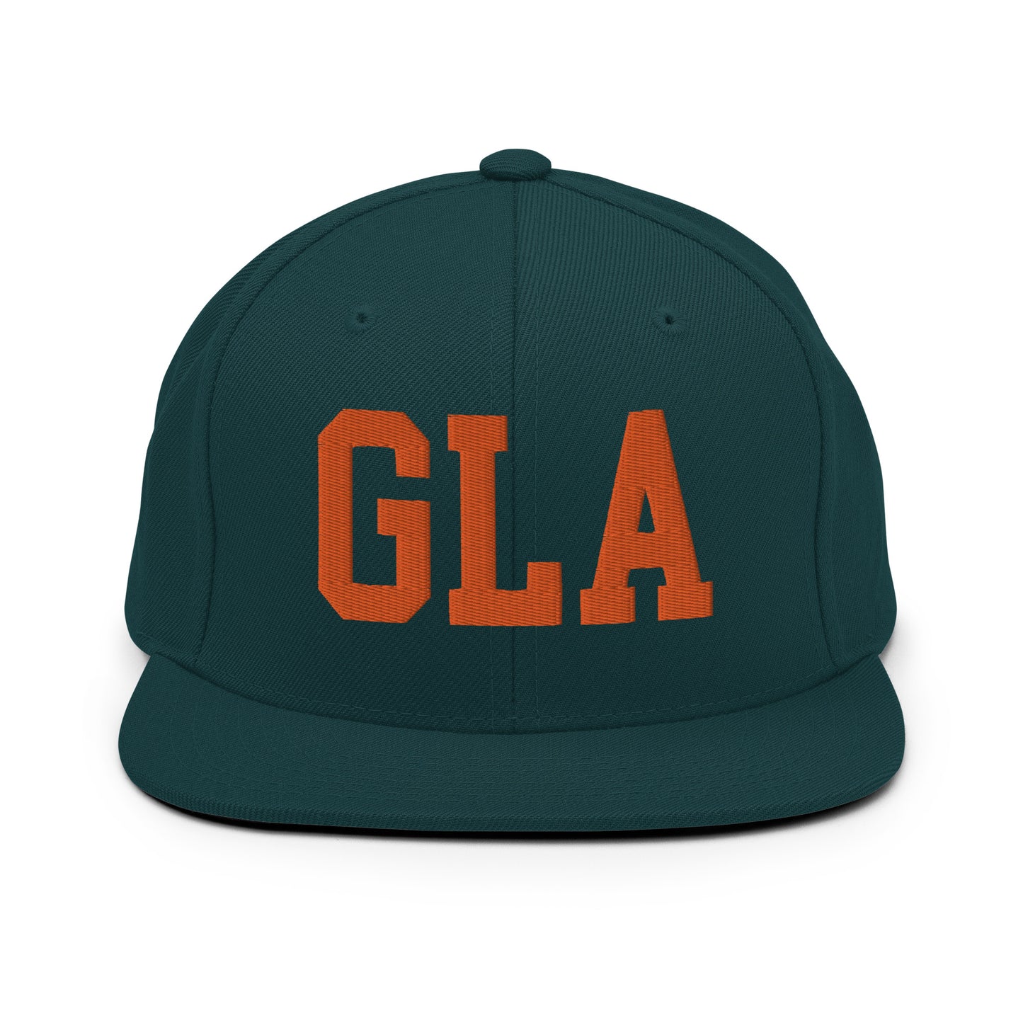 College-Style Classic Snapback Hat • Orange • GLA Glasgow • YHM Designs - Image 23