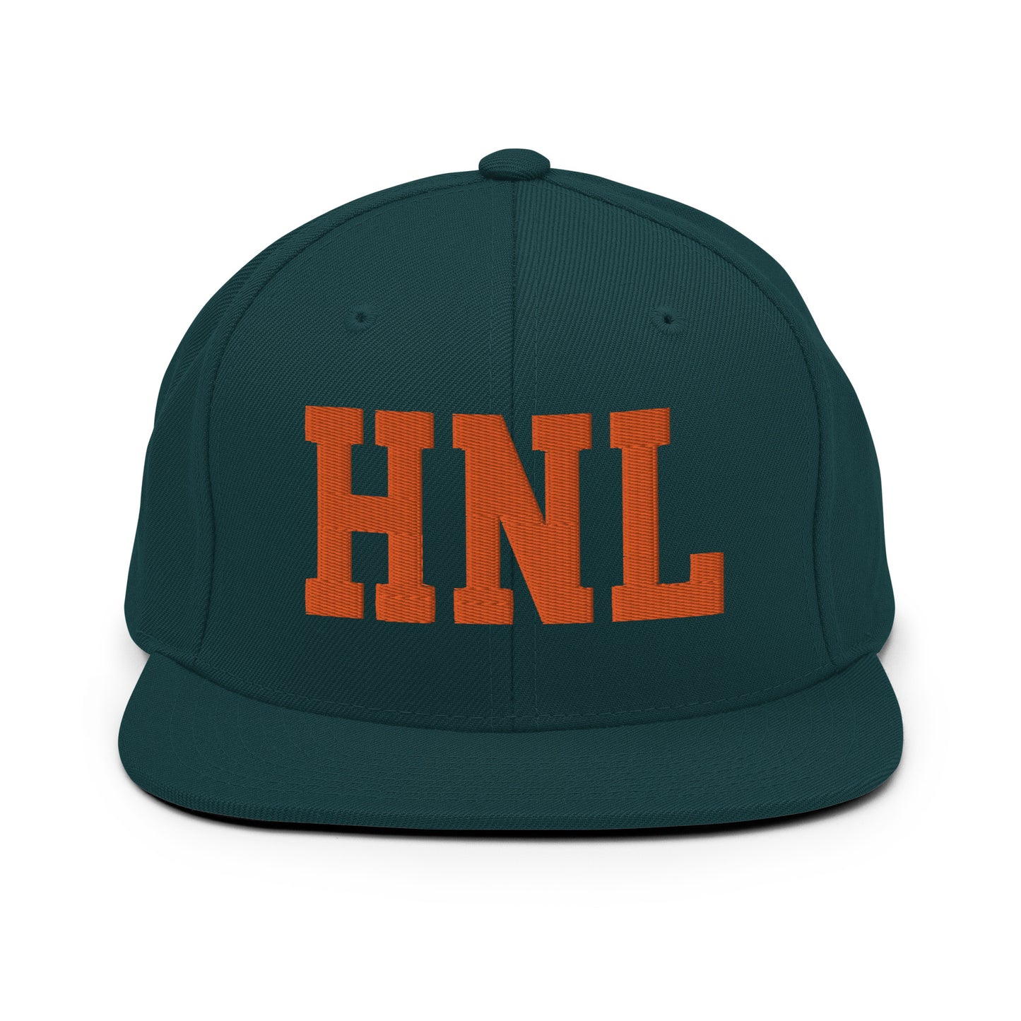 College-Style Classic Snapback Hat • Orange • HNL Honolulu • YHM Designs - Image 23