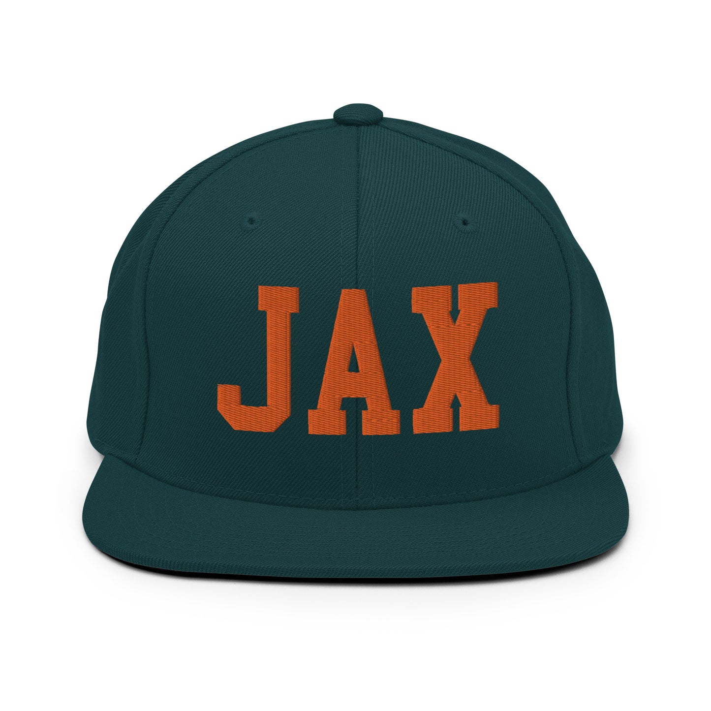 College-Style Classic Snapback Hat • Orange • JAX Jacksonville • YHM Designs - Image 23