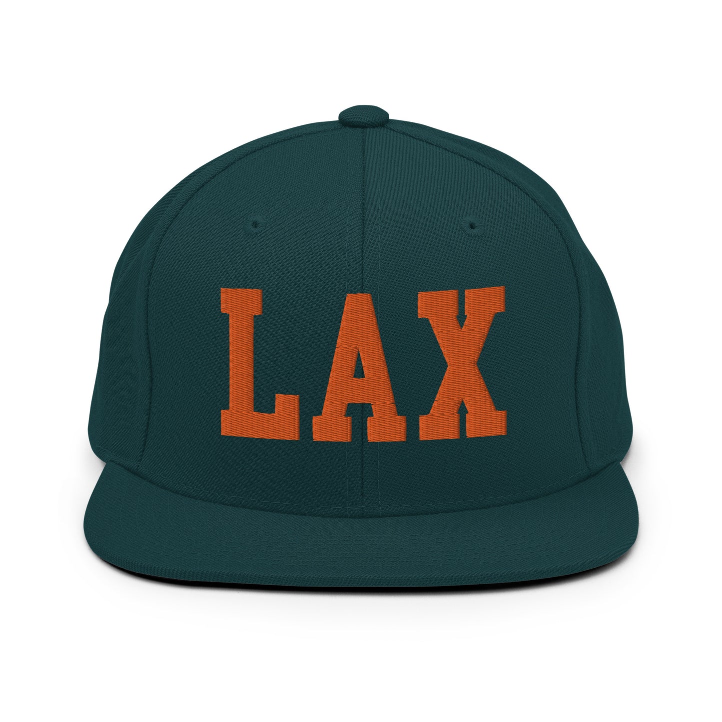 College-Style Classic Snapback Hat • Orange • LAX Los Angeles • YHM Designs - Image 23