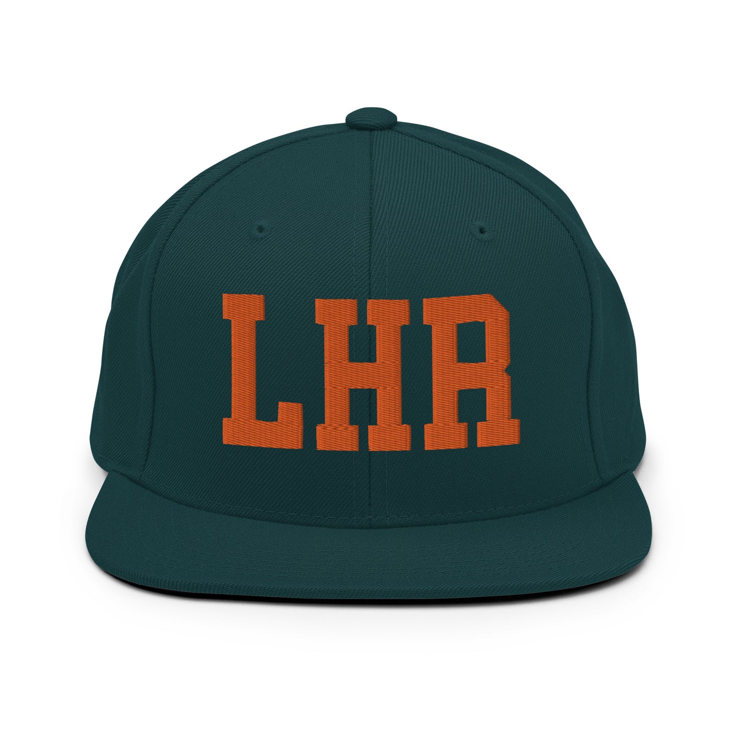 College-Style Classic Snapback Hat • Orange • LHR London • YHM Designs - Image 23