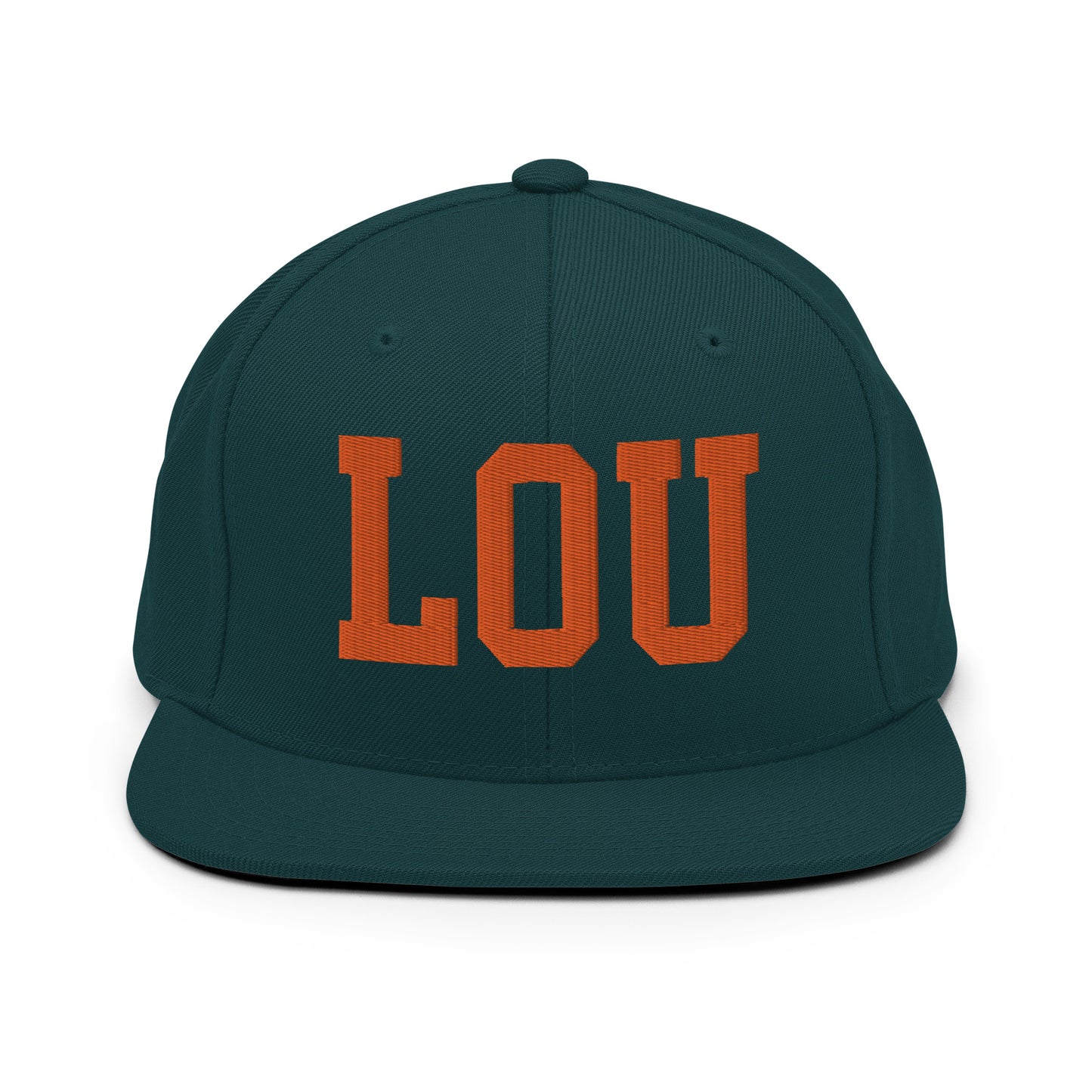 College-Style Classic Snapback Hat • Orange • LOU Louisville • YHM Designs - Image 23