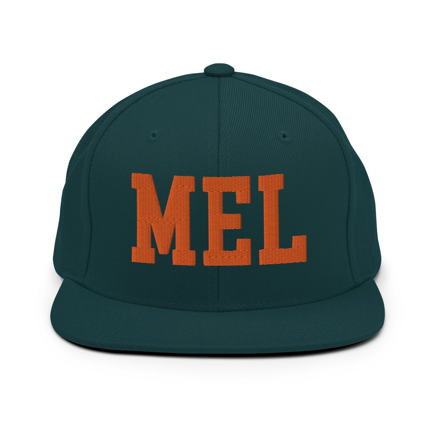 College-Style Classic Snapback Hat • Orange • MEL Melbourne • YHM Designs - Image 23
