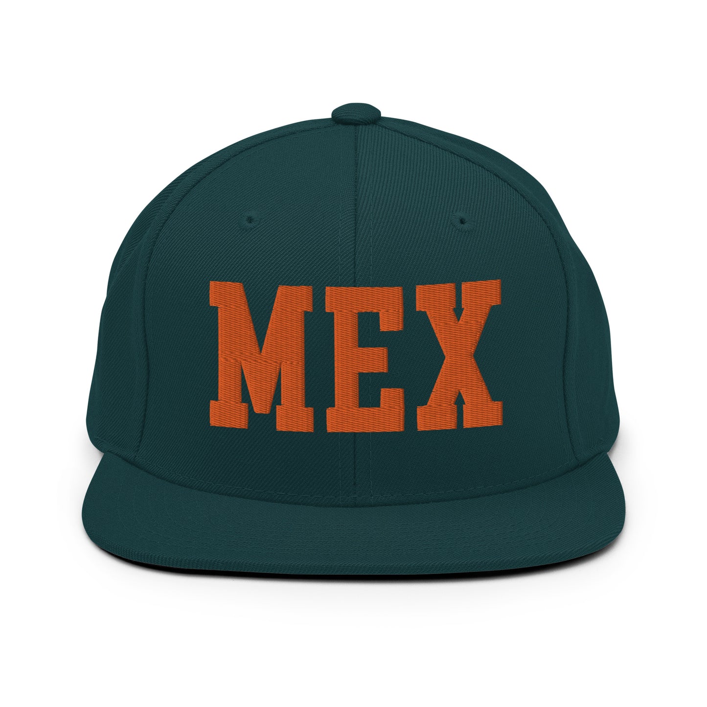 College-Style Classic Snapback Hat • Orange • MEX Mexico City • YHM Designs - Image 23