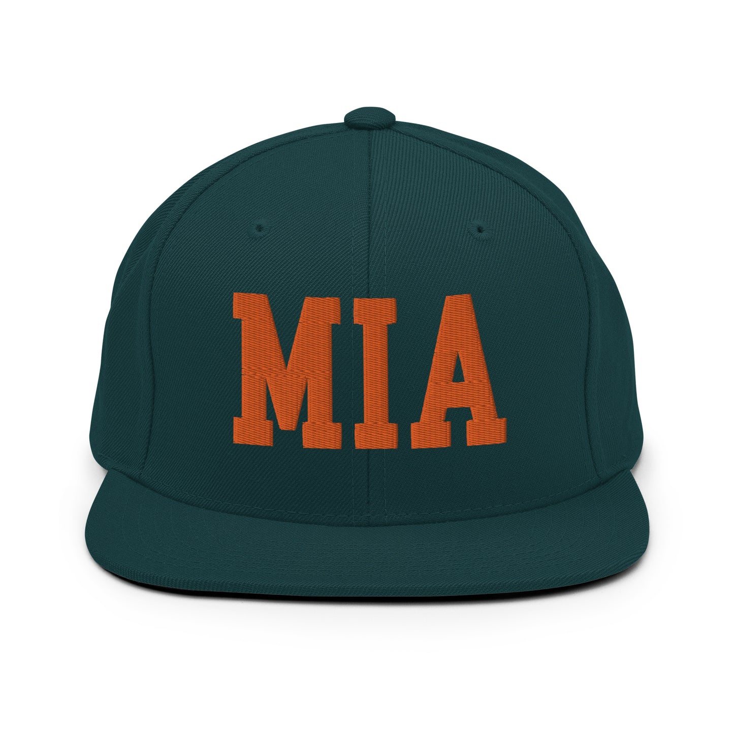 College-Style Classic Snapback Hat • Orange • MIA Miami • YHM Designs - Image 23