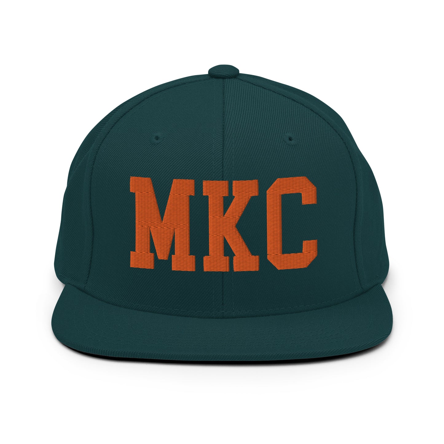 College-Style Classic Snapback Hat • Orange • MKC Kansas City • YHM Designs - Image 23