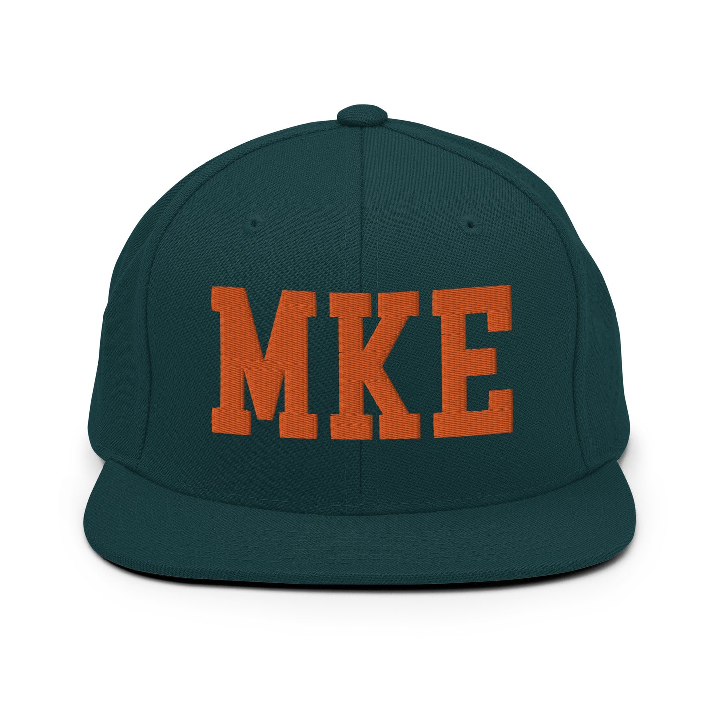 College-Style Classic Snapback Hat • Orange • MKE Milwaukee • YHM Designs - Image 23