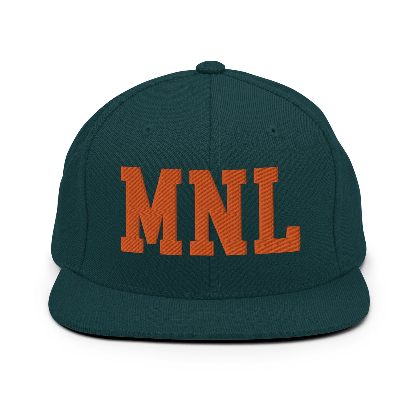 College-Style Classic Snapback Hat • Orange • MNL Manila • YHM Designs - Image 23