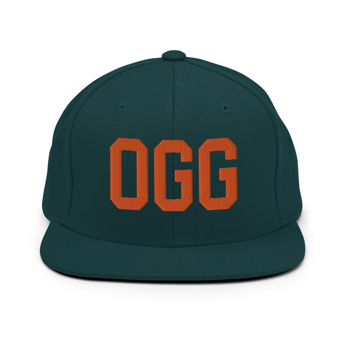 College-Style Classic Snapback Hat • Orange • OGG Maui Souvenir • YHM Designs - Image 23