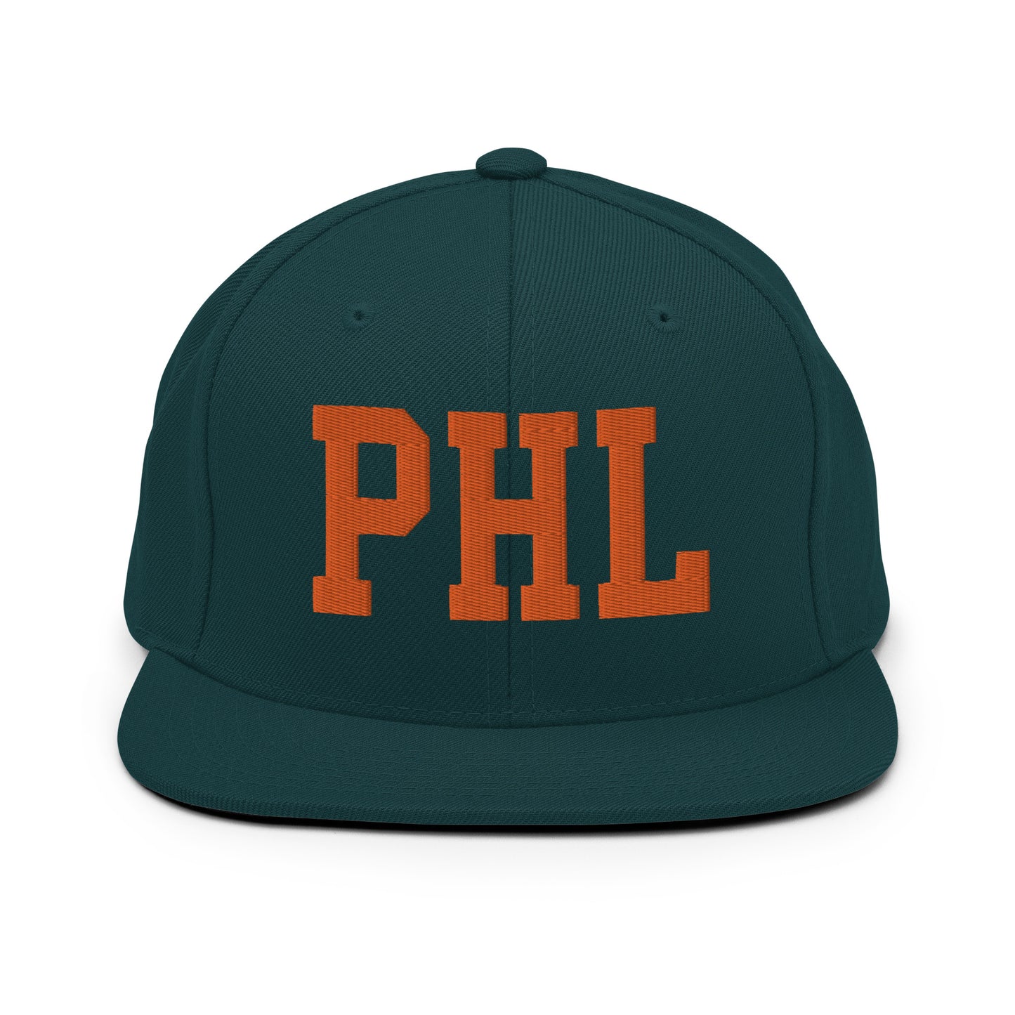 College-Style Classic Snapback Hat • Orange • PHL Philadelphia • YHM Designs - Image 23