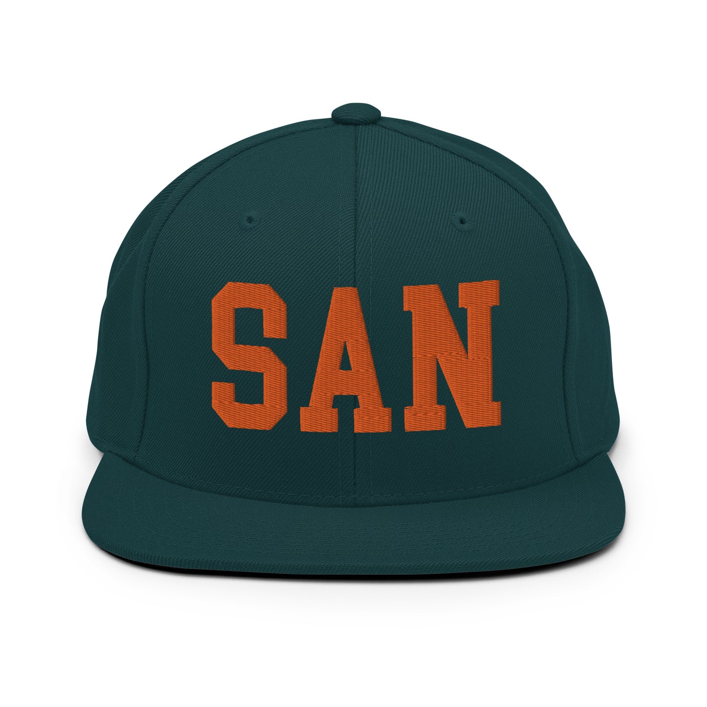 College-Style Classic Snapback Hat • Orange • SAN San Diego • YHM Designs - Image 23