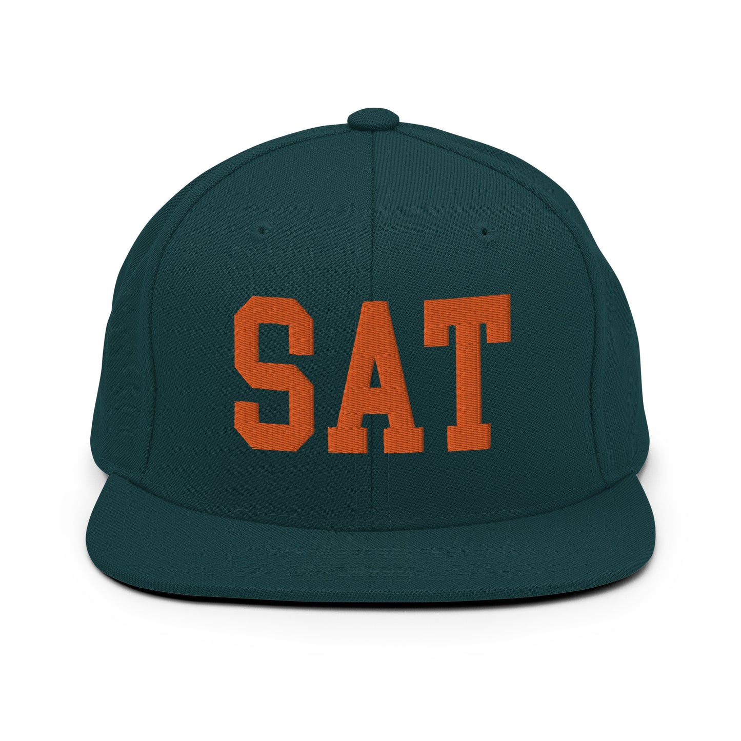 College-Style Classic Snapback Hat • Orange • SAT San Antonio • YHM Designs - Image 23