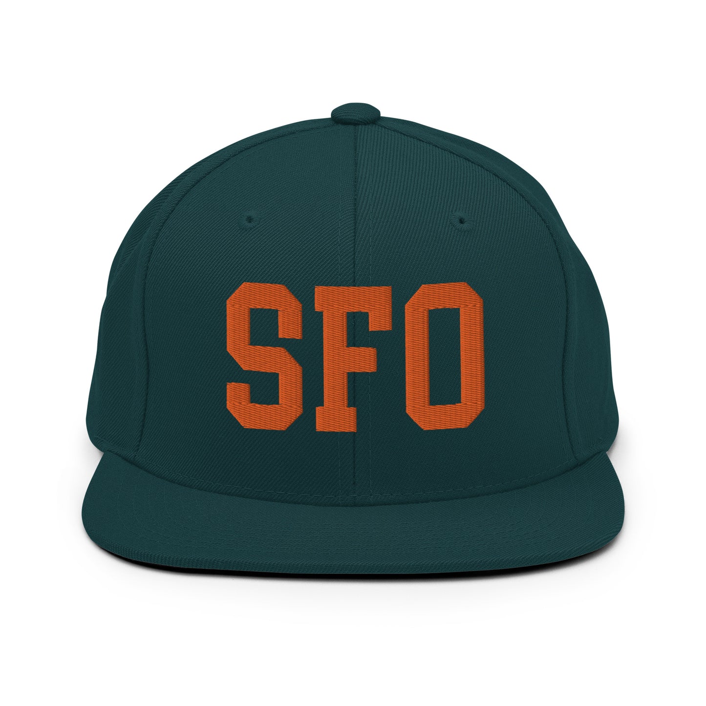 College-Style Classic Snapback Hat • Orange • SFO San Francisco • YHM Designs - Image 23