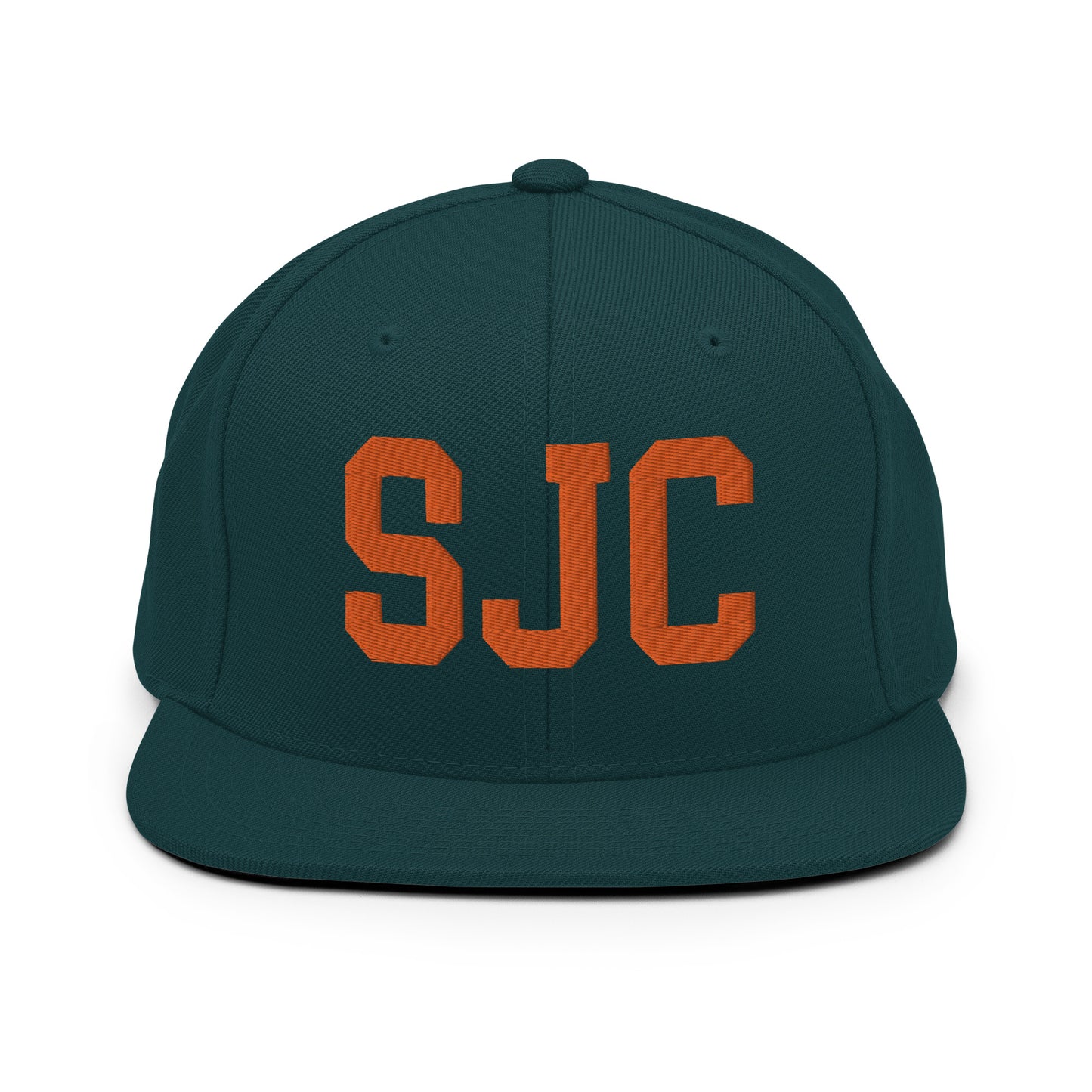 College-Style Classic Snapback Hat • Orange • SJC San Jose • YHM Designs - Image 23
