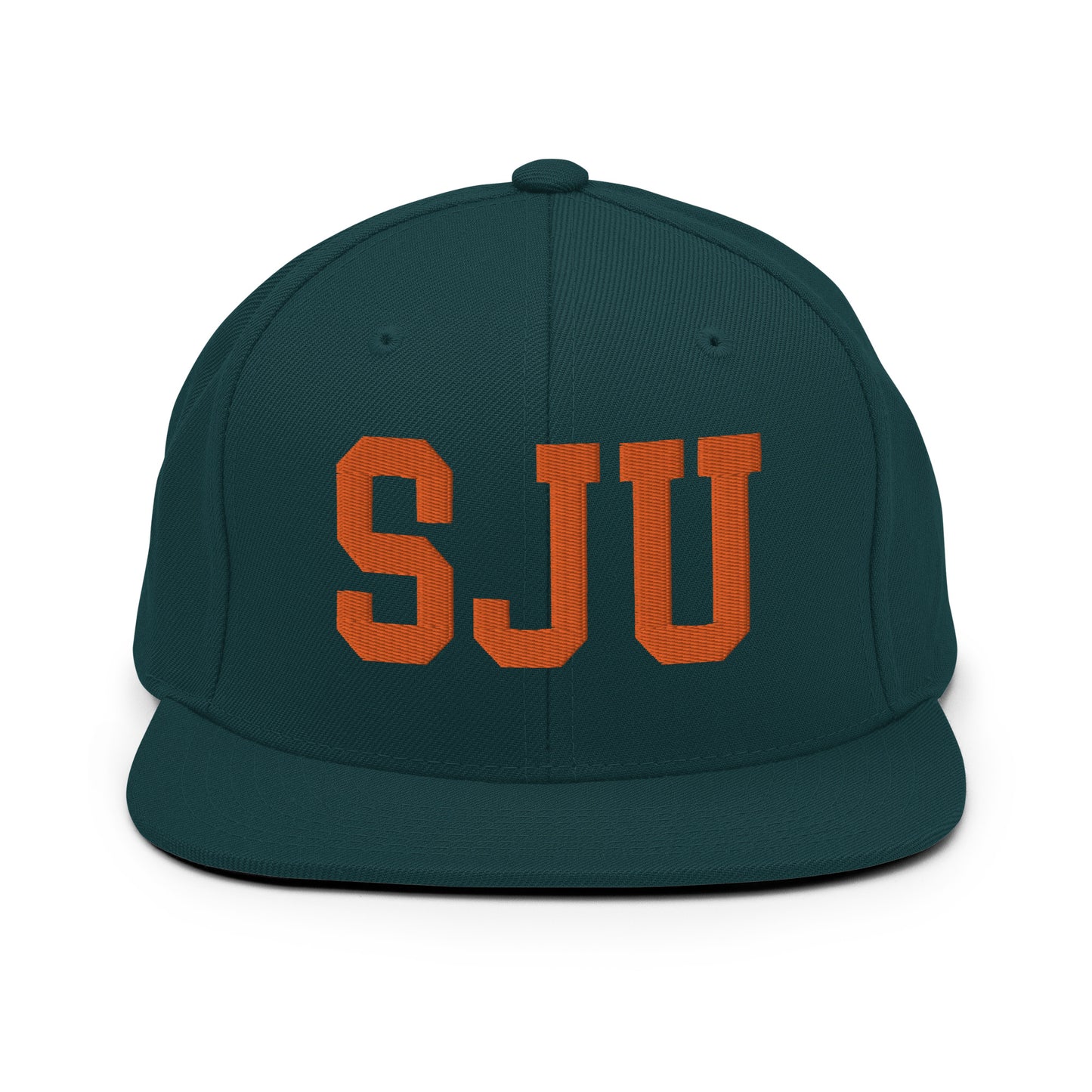 College-Style Classic Snapback Hat • Orange • SJU San Juan • YHM Designs - Image 23