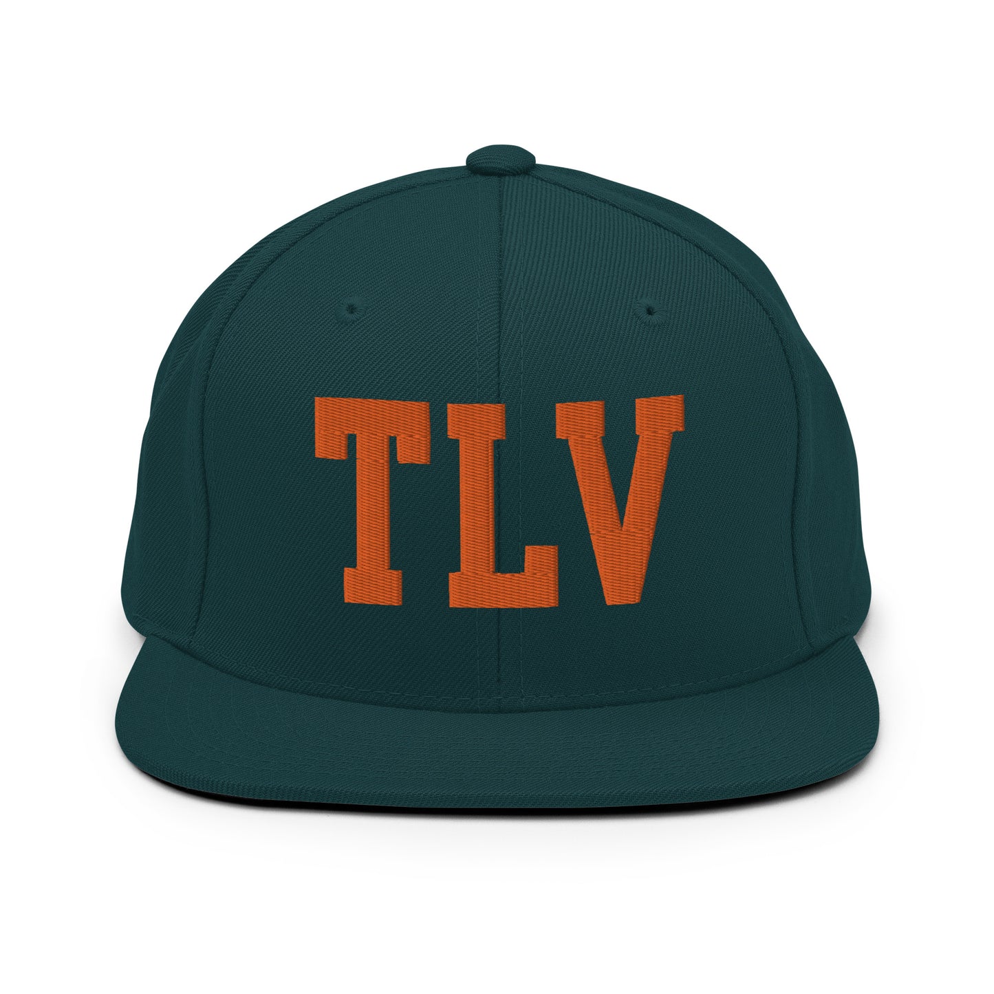 College-Style Classic Snapback Hat • Orange • TLV Tel Aviv • YHM Designs - Image 23