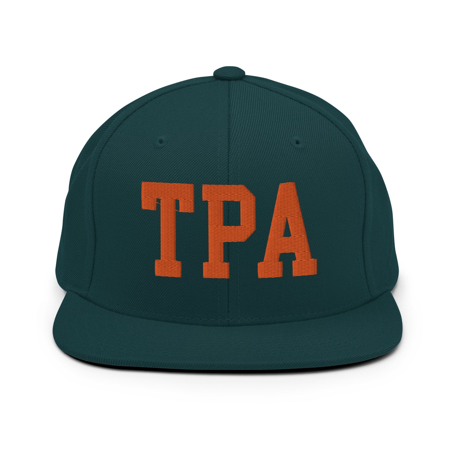 College-Style Classic Snapback Hat • Orange • TPA Tampa • YHM Designs - Image 23