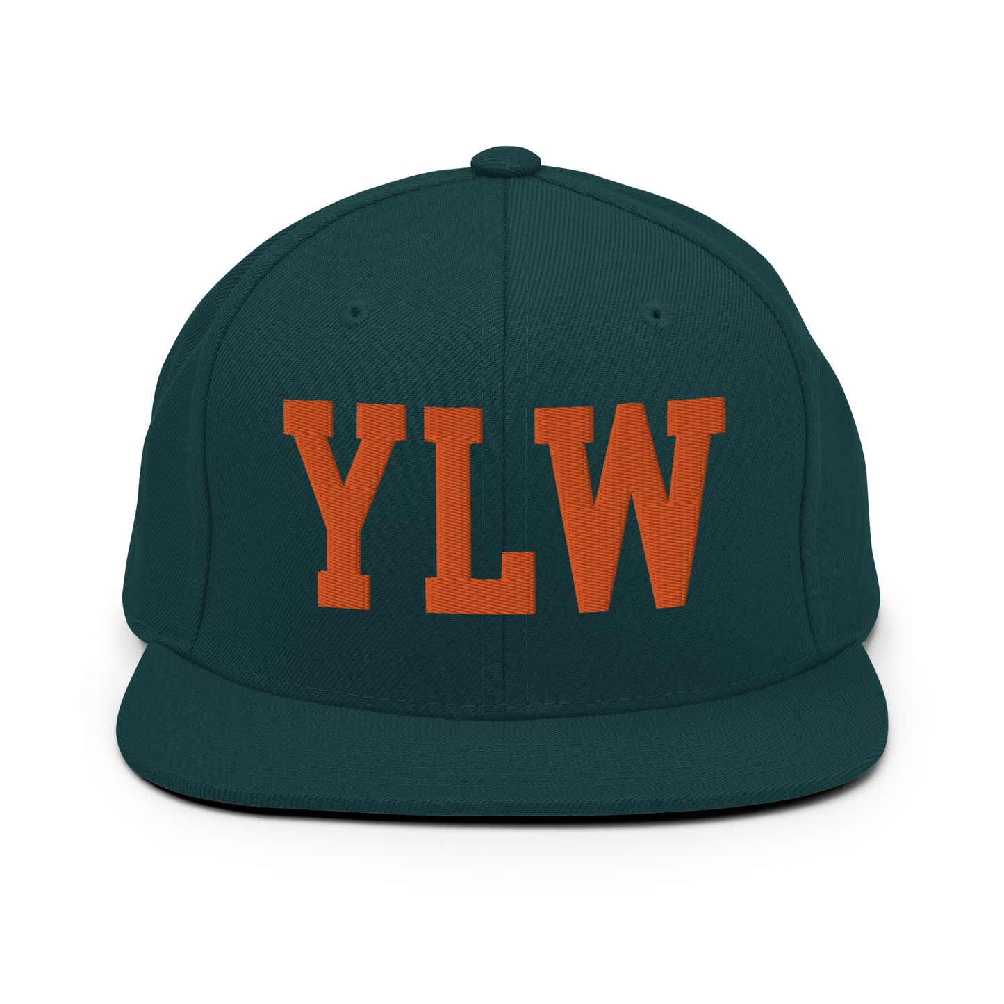 College-Style Classic Snapback Hat • Orange • YLW Kelowna • YHM Designs - Image 23