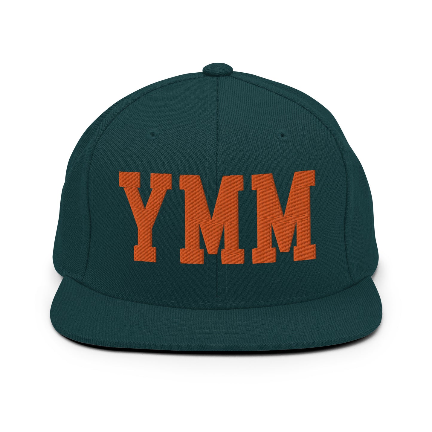 College-Style Classic Snapback Hat • Orange • YMM Fort McMurray • YHM Designs - Image 23