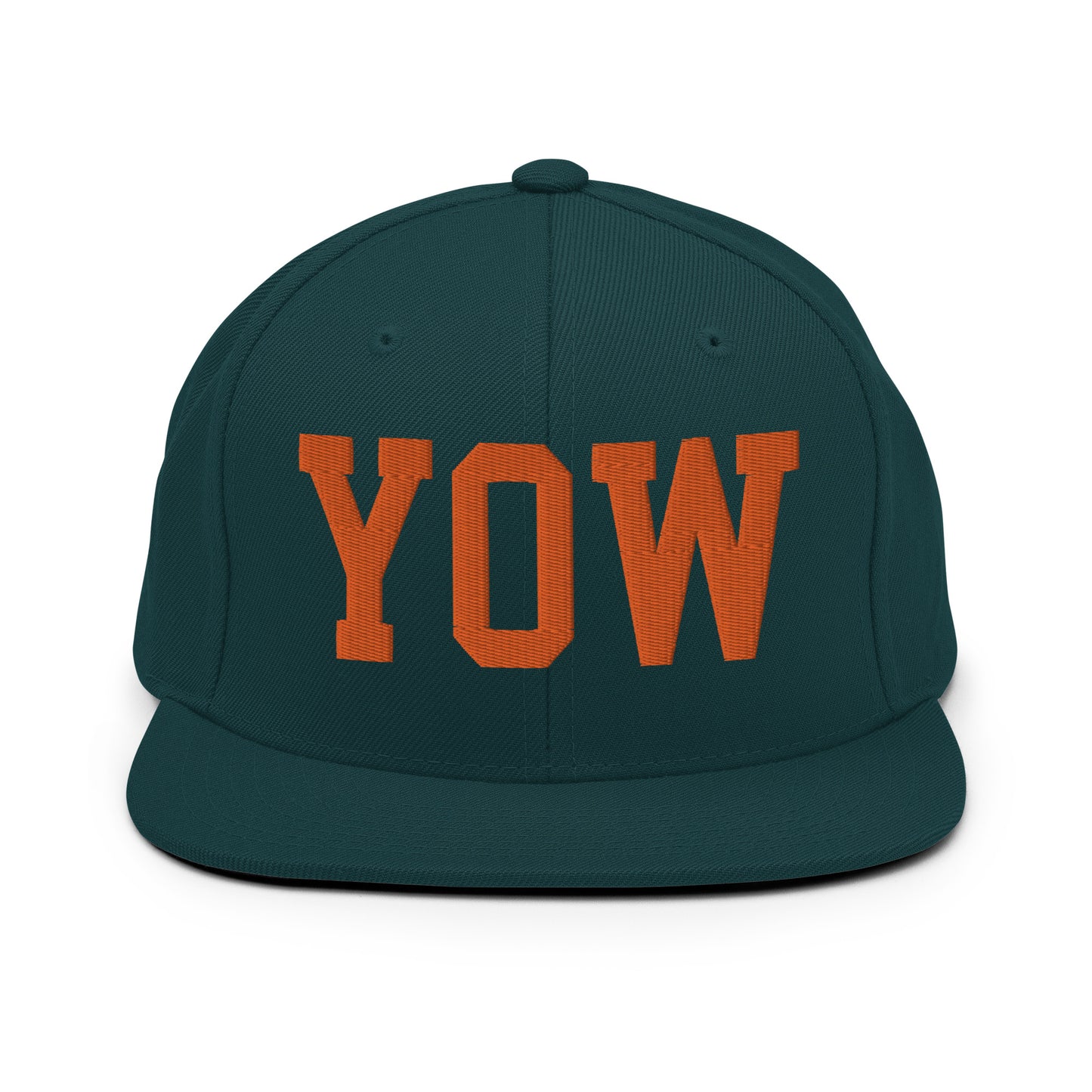 College-Style Classic Snapback Hat • Orange • YOW Ottawa • YHM Designs - Image 23