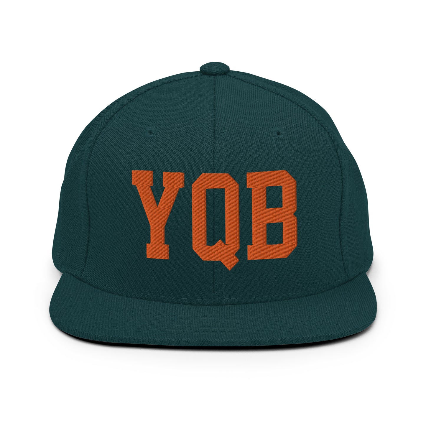 College-Style Classic Snapback Hat • Orange • YQB Quebec City • YHM Designs - Image 23