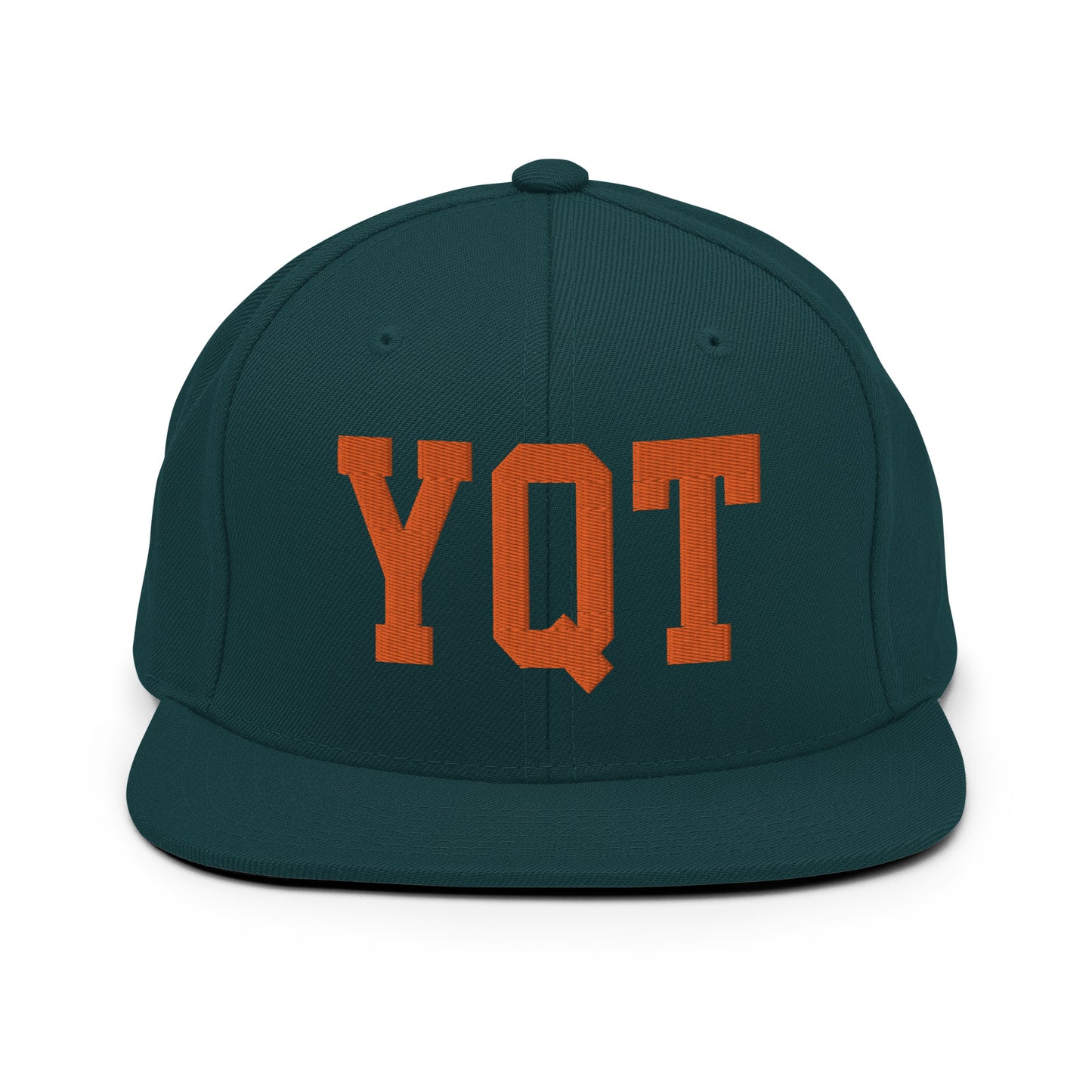 College-Style Classic Snapback Hat • Orange • YQT Thunder Bay • YHM Designs - Image 23